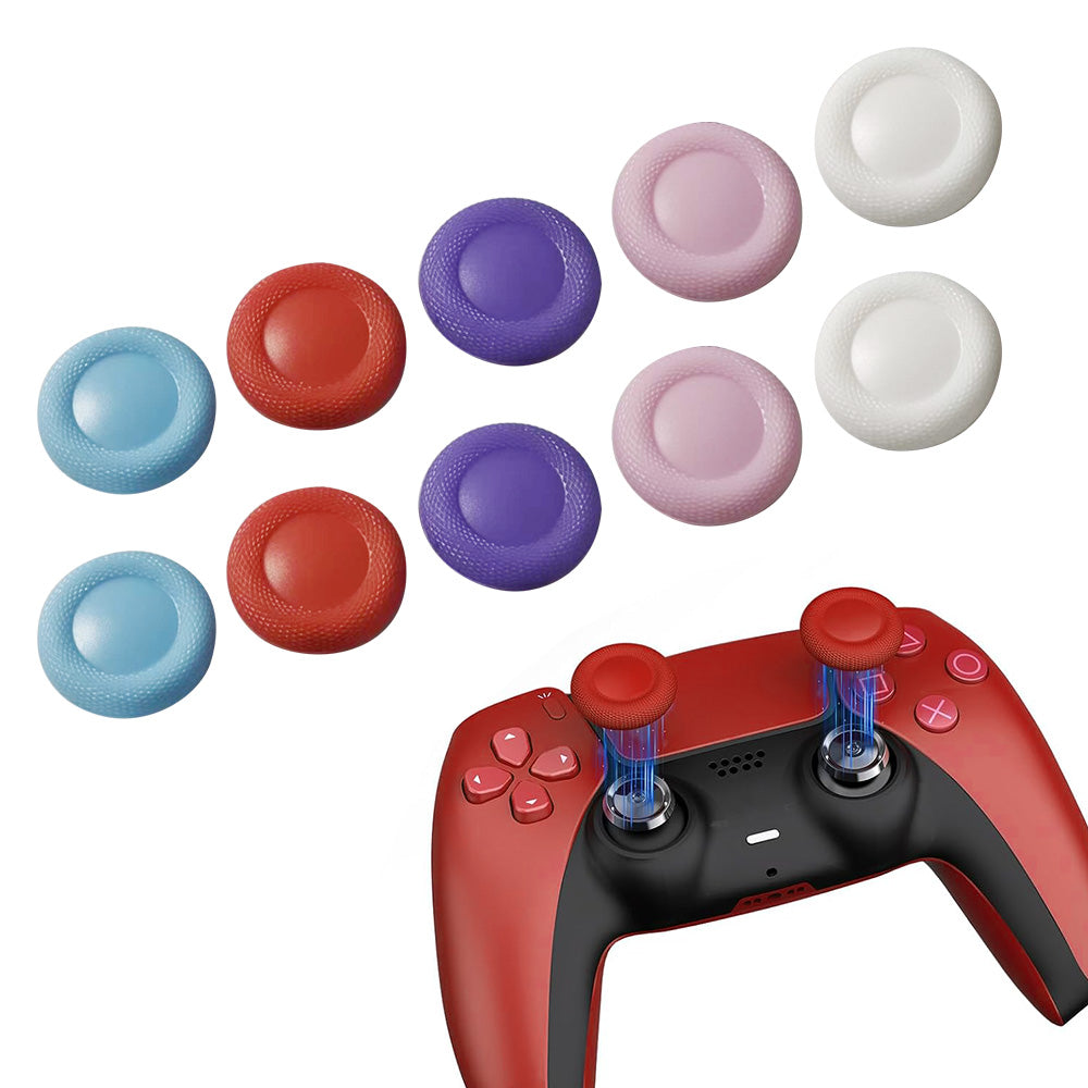 10Pcs Replacement Thumbstick Caps for PS5 PS4 Controller Joystick Covers Mixed Color