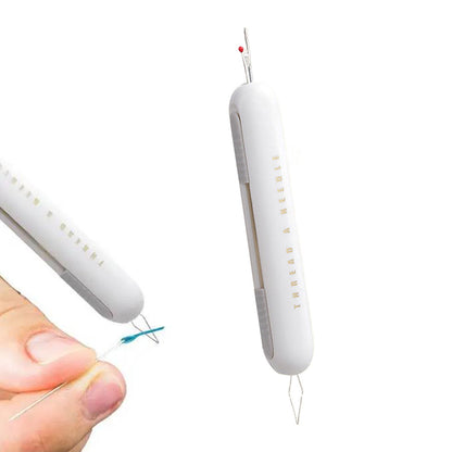 2Pcs 2-in-1 Needle Threader Seam Ripper for Sewing Sewing Seam Ripper Tools Grey