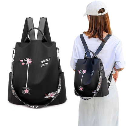 Anti Theft Women Backpack with Water Repellent for Travel Black