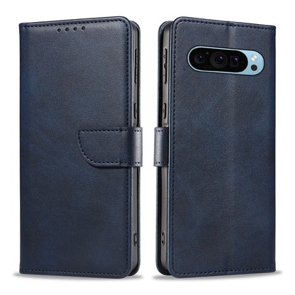 Wallet Case for Pixel 10 and 10 Pro Holder Snap-Lock Flip Cover-Blue