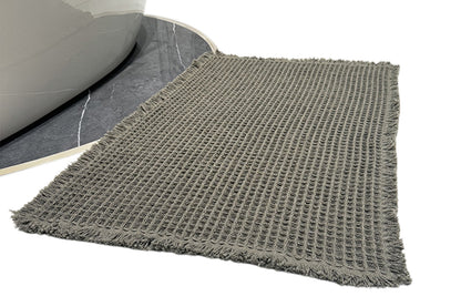 Waffle Bath Mat Super Absorbent Non Slip Bathroom Rug Rubber Backed Bath Rug -Green