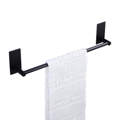 2Pcs Stainless Steel Self-Adhesive Towel Rack for Bathroom No Drilling Required-Black