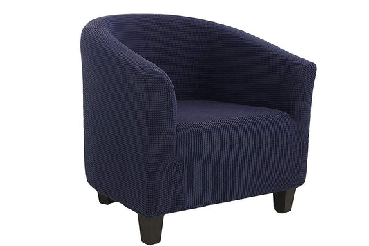 Club Chair Slipcover Stretch Barrel Chair Cover Tub Chair Slipcover -Blue