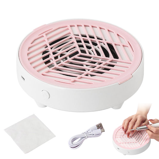 Mini Nail Dust Collector Lightweight Electric Manicure Vacuum for Home DIY and Salon Use