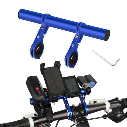 20cm Aluminum Alloy Bicycle Handlebar Extender Mount-Blue