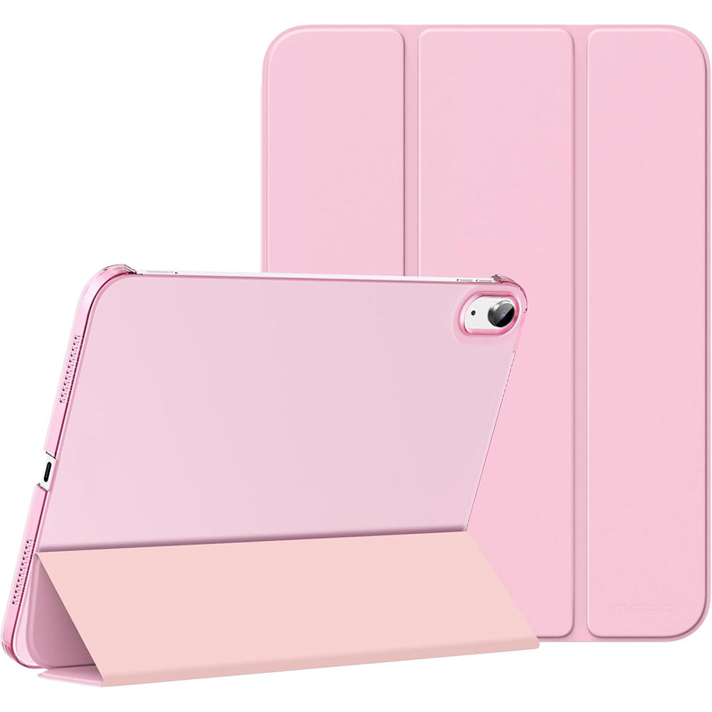 Compatible Case for iPad 10th 11th Gen A16 Tri-Fold Smart Cover Auto Wake Sleep-Pink