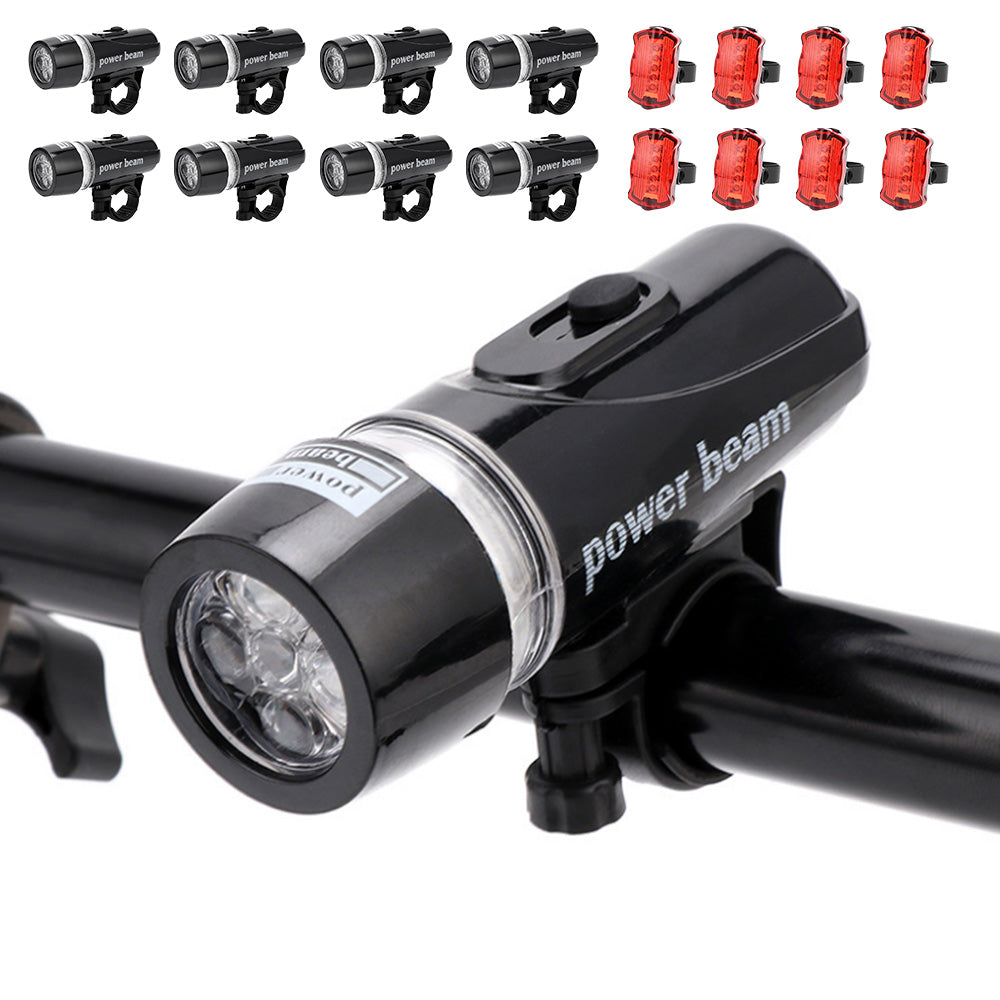 4 Pieces Front Rear Bike Light LED Bicycle Tail Lights