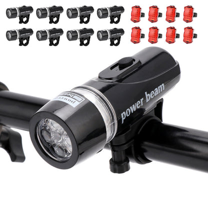 4 Pieces Front Rear Bike Light LED Bicycle Tail Lights
