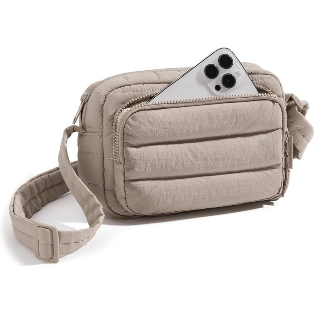 Large Capacity Crossbody Bag -Camel