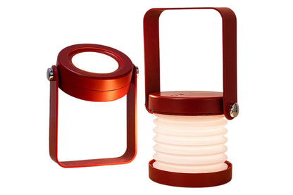 Multi Dimmable Foldable LED Night Light Table Lamp Portable Camping Flashlight-Red