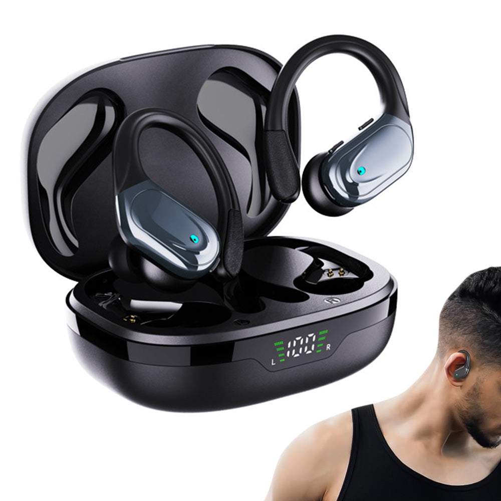 Wireless Earbuds Bluetooth Headphones IPX5 Waterproof Earphones for Workout Running-Black