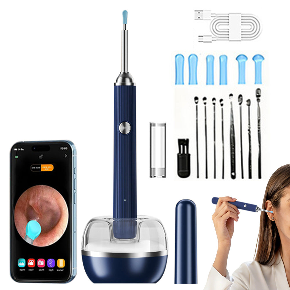 Visual Ear Cleaner with Camera Ear Wax Removal-Blue