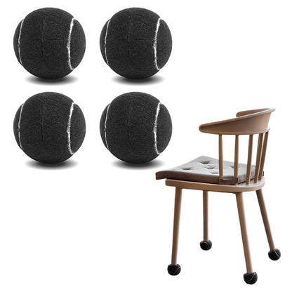 4PCS Walker Tennis Balls Universal Precut Glide Balls For Furniture Legs Walker-Black