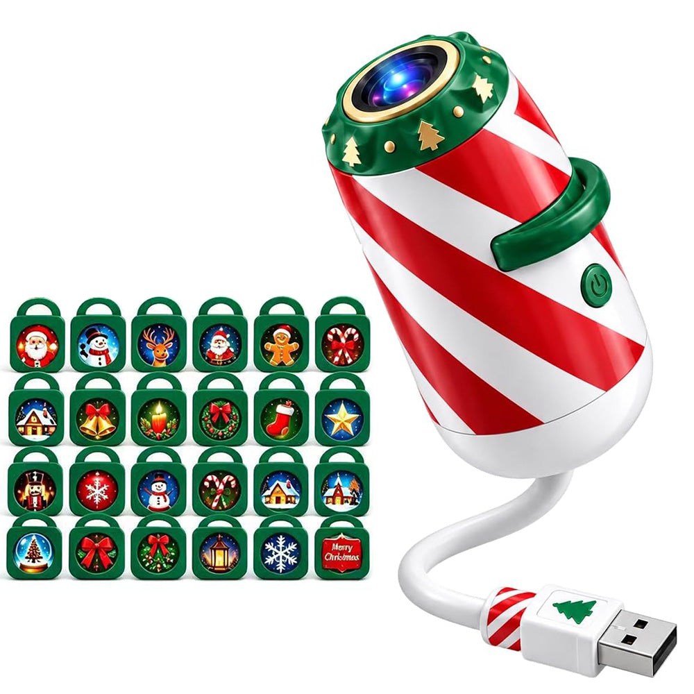 Christmas Projector USB Projection Light with 24 Slide Patterns
