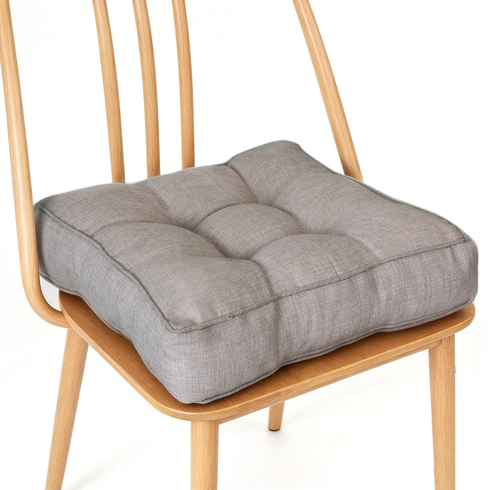Thick Square Chair Seat Cushion Thickened Floor Cushion 40cm Gray
