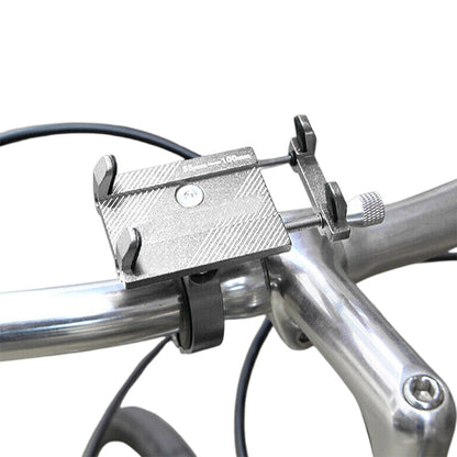 Mobile Phone Holder for Bike Handlebar Aluminium Alloy Phone Mount for Bicycle Motorcycle Silver