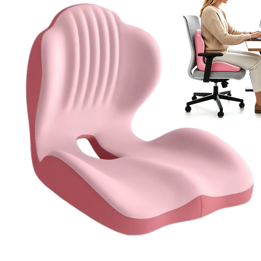Ergonomic Back Hip Support Cushion For Office Chair And Car Seat-Red