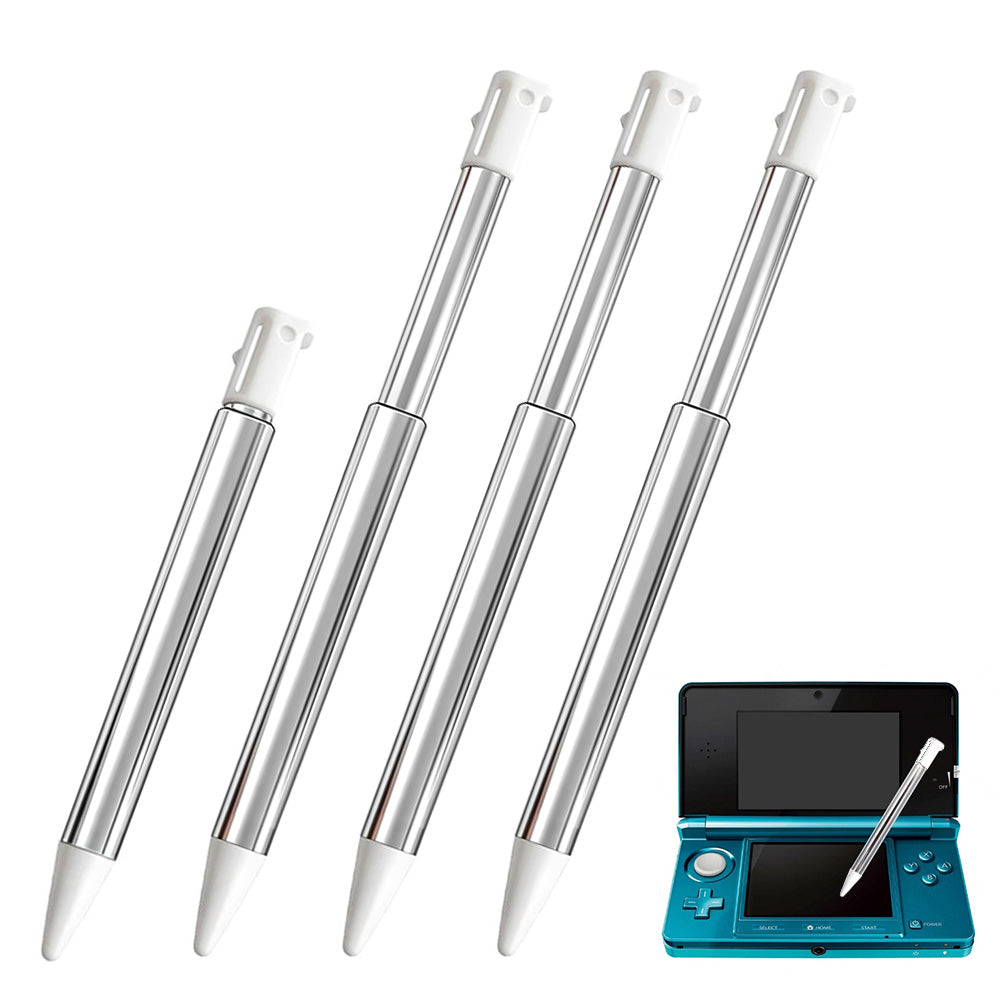 4 Piece Replacement Stylus Pens for Nintendo 3DS- White