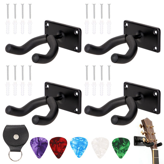 14Pcs Guitar Wall Mount Holder Metal Stand for Acoustic and Electric Guitar