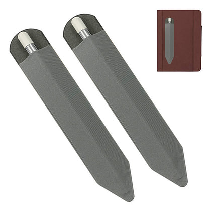 2Pcs Stylus Holder Adhesive Pen Sleeve for Apple Pencil Capacitive Pen-Grey