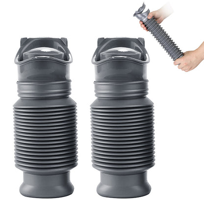 2Pcs 750ml Pee Bottles Collapsible Urine Bottle Car Pee Bottle For Men And Women-Grey