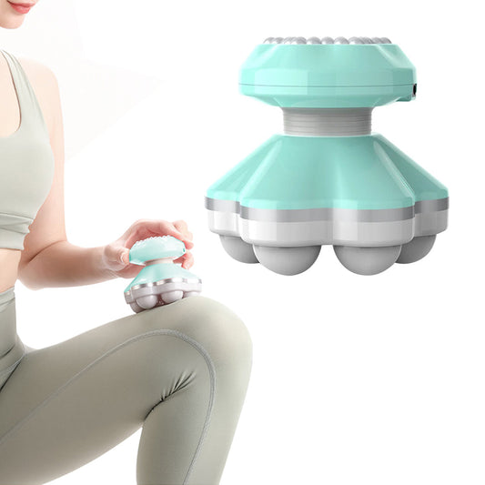 Portable Electric Vibration Massager Hand Held Body Back Massager Green