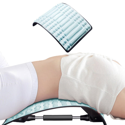 Back Stretcher Adjustable Back Neck Lumbar Support Board Blue