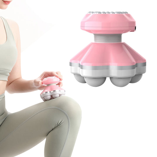 Portable Electric Vibration Massager Hand Held Body Back Massager Pink