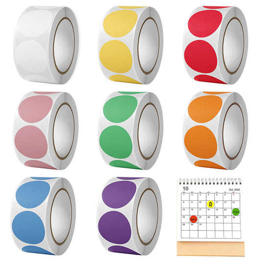 4000PCS Colored Dot Stickers Round Color Coding Labels For Office Classroom