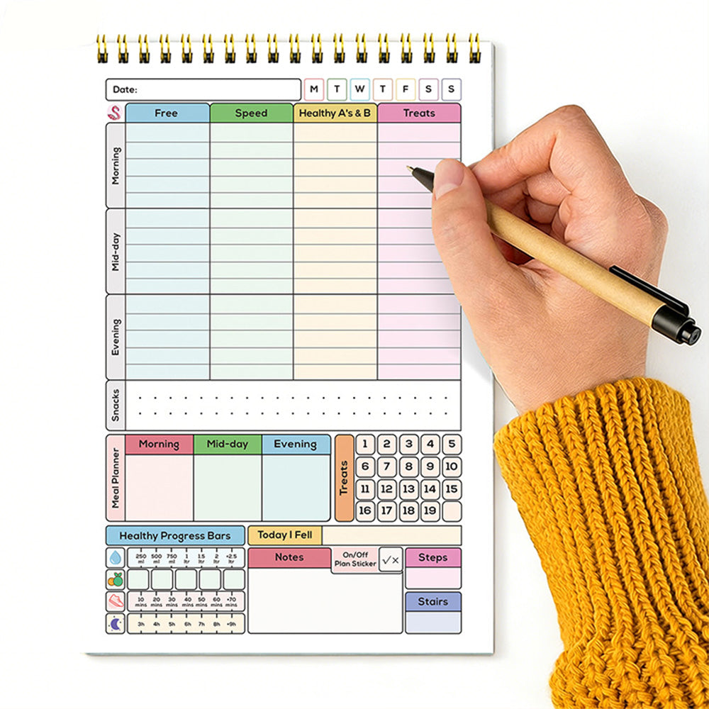 A5 Calorie Tracker Journal Food Diary Meal Log Book