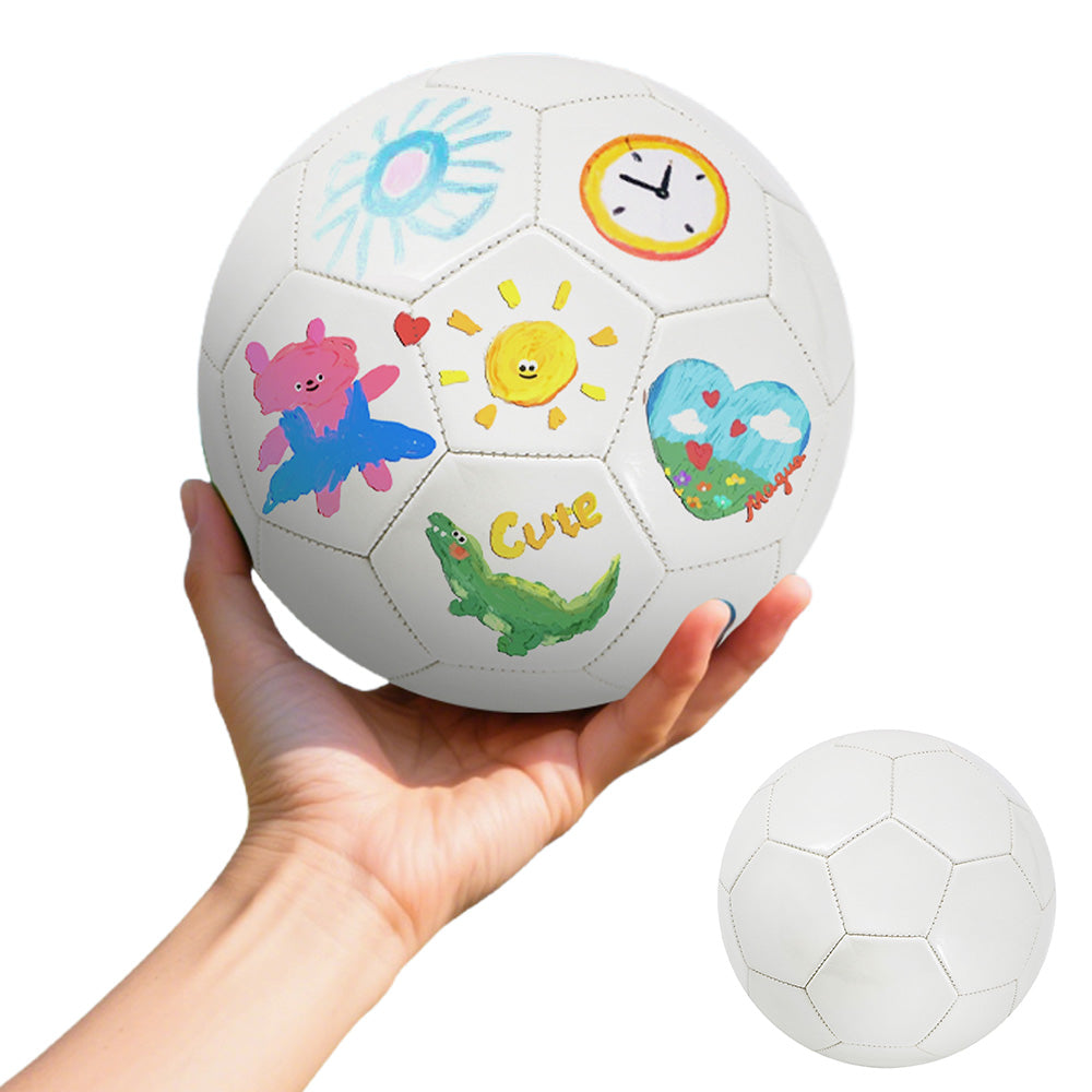 DIY Paintable White Soccer Ball Creative Sports Toy