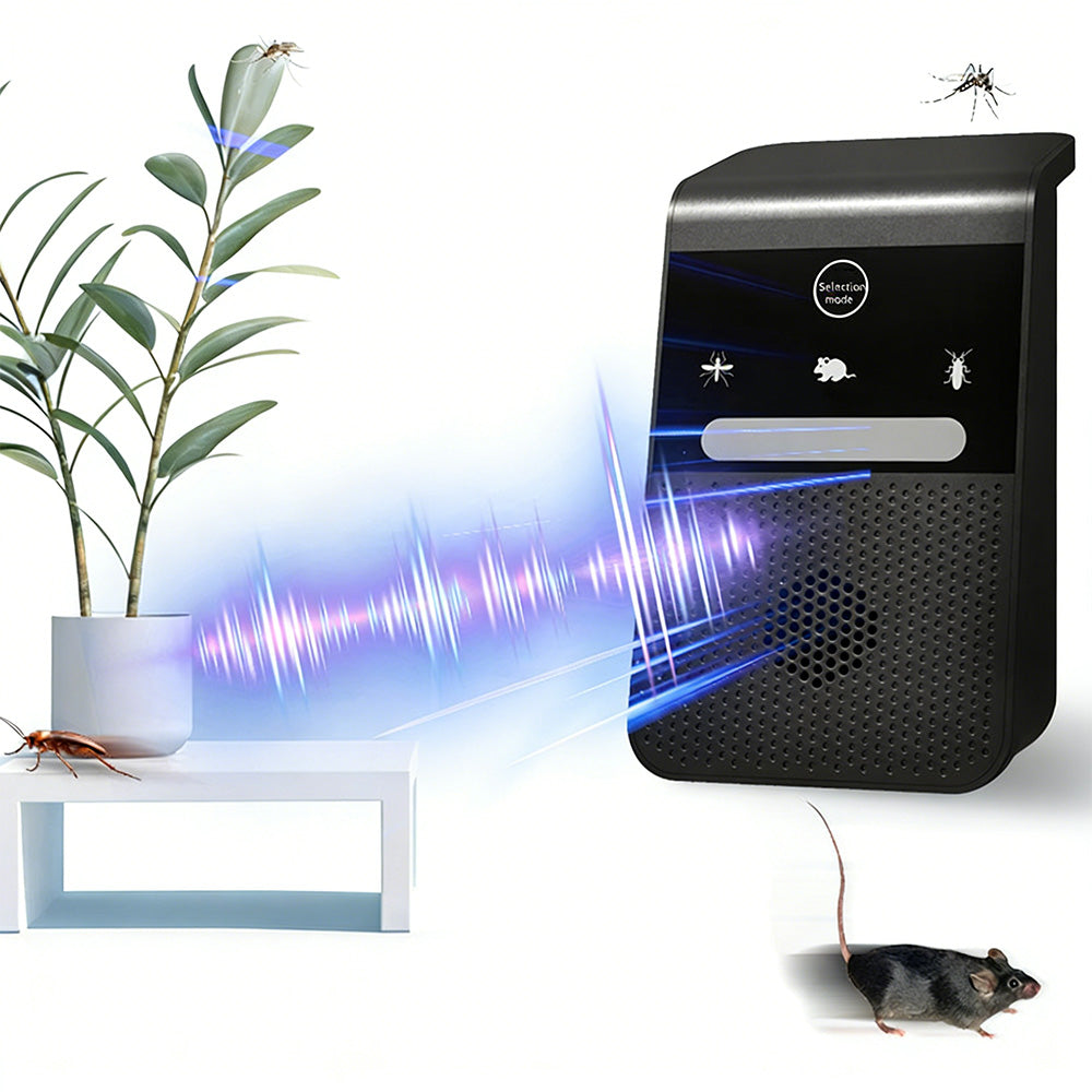Ultrasonic Pest Control Repeller Mole Repellent With 3 Modes For Indoor