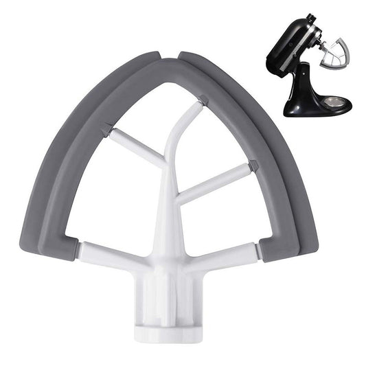 Silicone Coated Dual Edge Beater Compatible with KitchenAid 4.5¨C5 Quart Stand Mixer