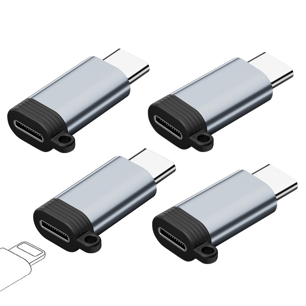 4Pcs Lightning to USB C Adapter Fast Charging and Data Transfer for iPhone 15 16