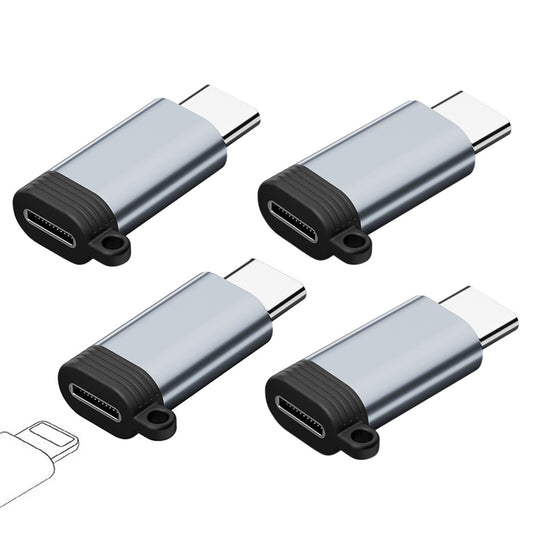 4Pcs Lightning to USB C Adapter Fast Charging and Data Transfer for iPhone 15 16