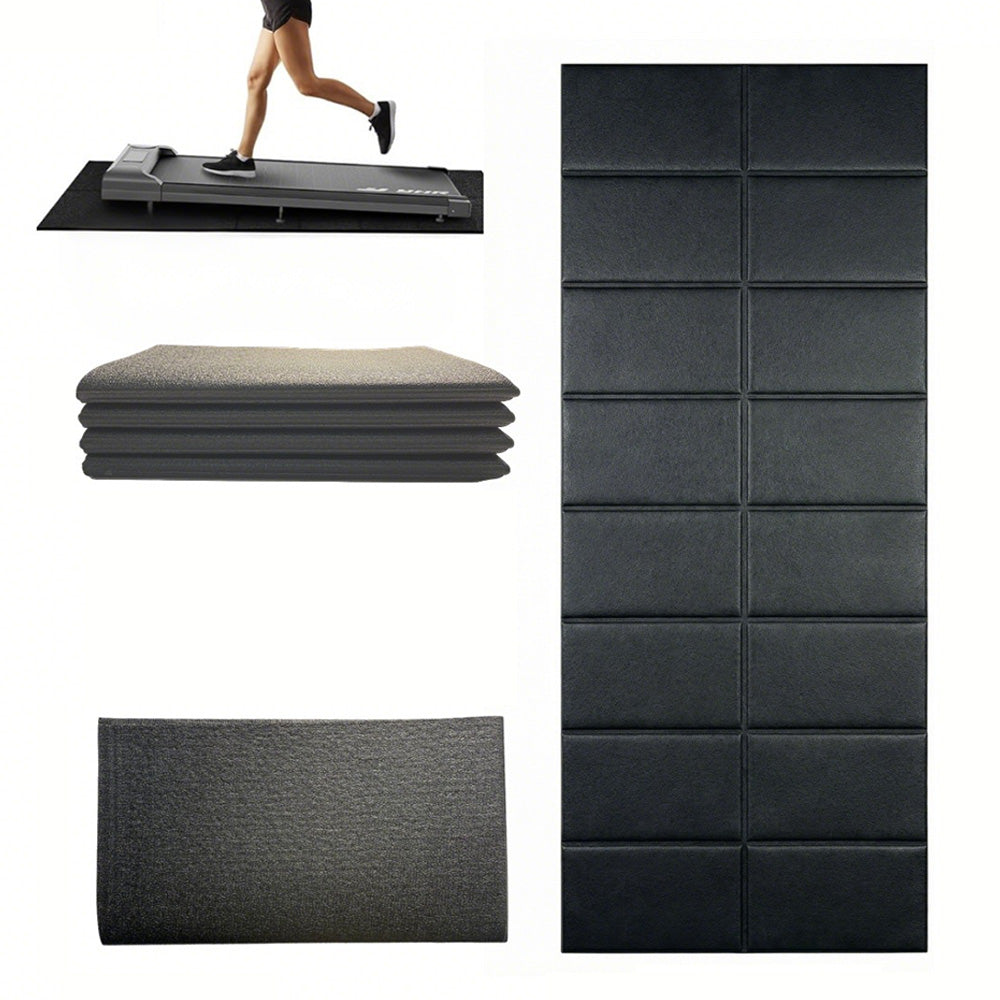 Non-Slip Walking Pad Foldable Treadmill Mat for Carpets Floors Protector