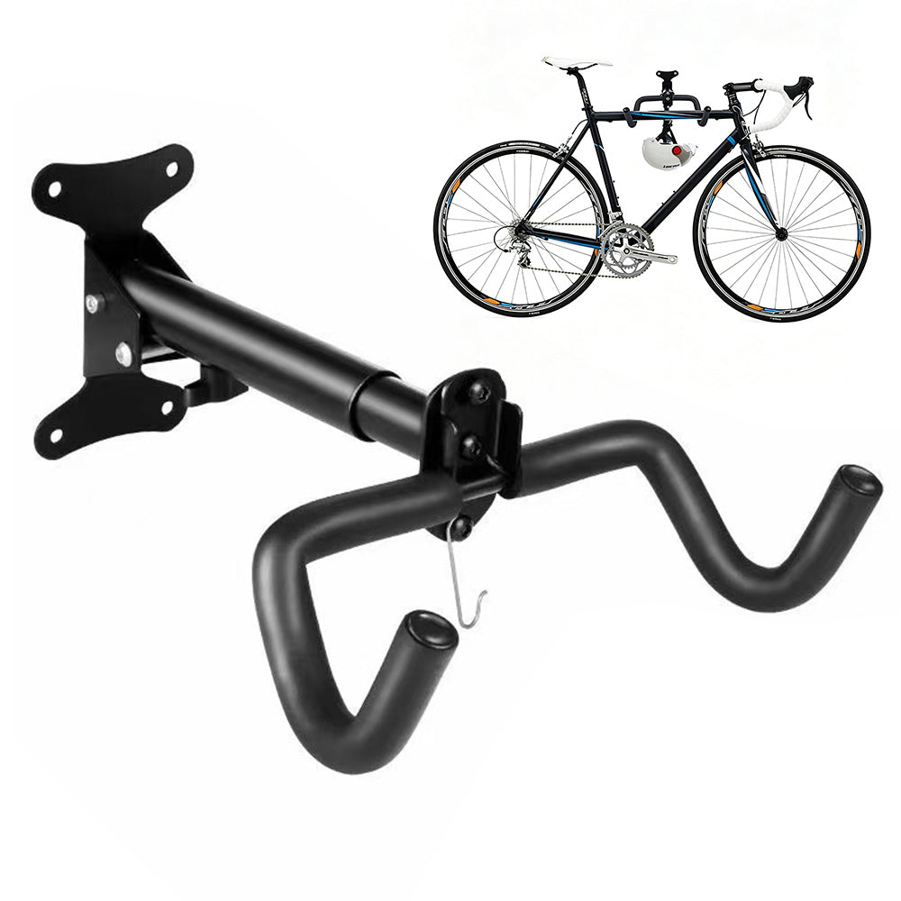 Foldable Bike Wall Mount Adjustable Bicycle Storage Rack for Garage Use