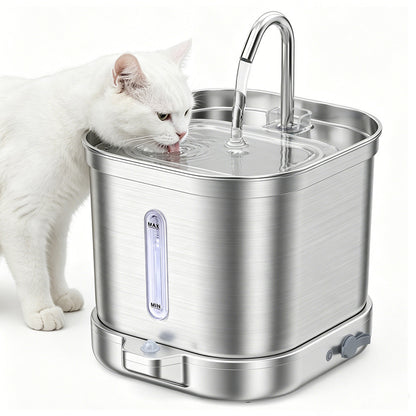 2L Stainless Steel Cat Water Fountain