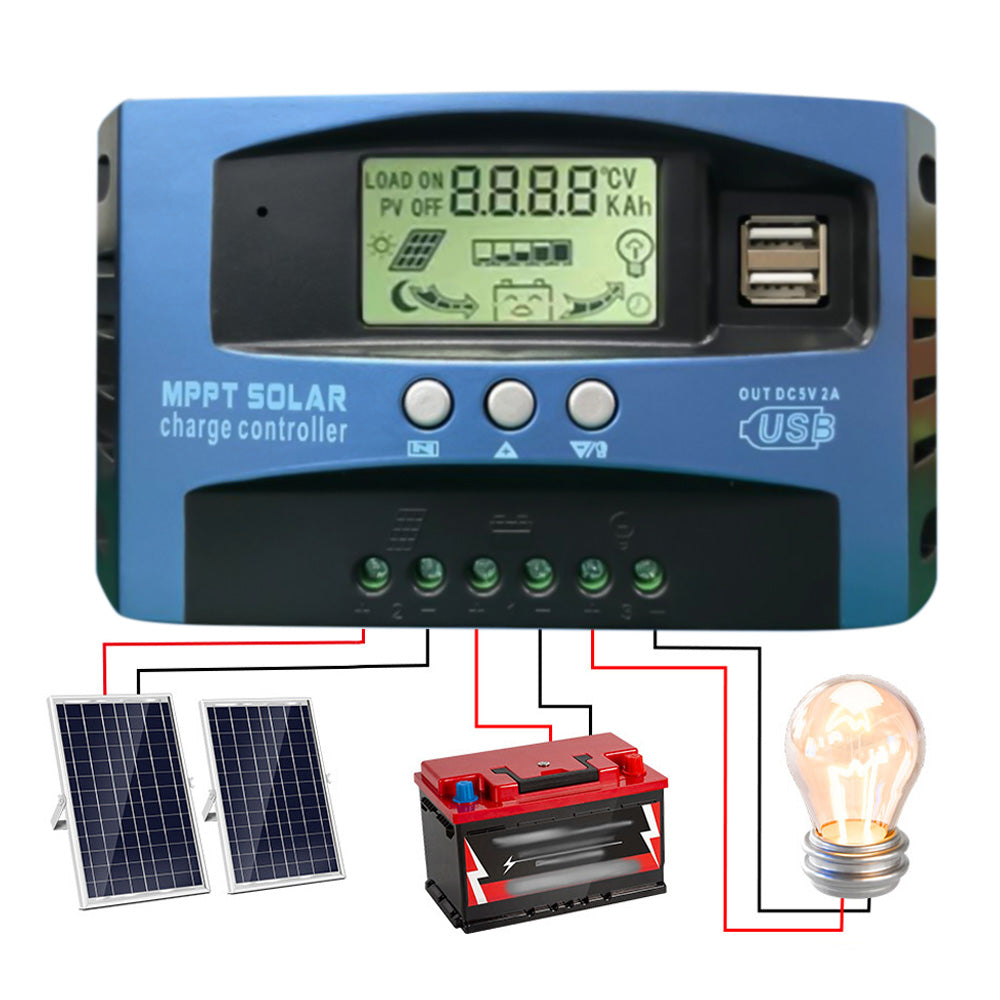 MPPT Solar Charge Controller Automatic Voltage Regulator for Solar Panel System