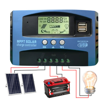 MPPT Solar Charge Controller Automatic Voltage Regulator for Solar Panel System
