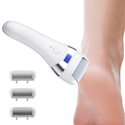 Electric Foot Callues Remover with 3 Replacement Heads Portable Pedicure Tool for Foot Care