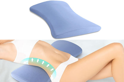 Lumbar Support Pillow Back Pillow Bed Sleeping Bolster Pillow for Side Sleeper