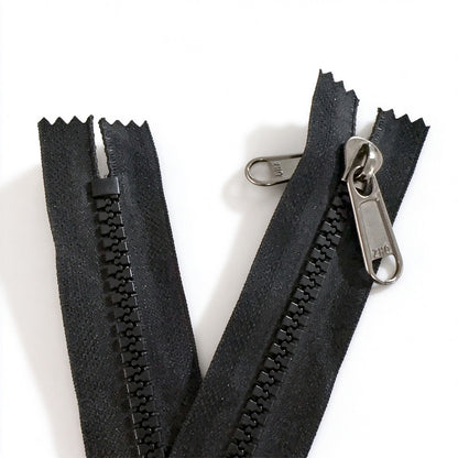 10# Resin Zipper Double Sided Metal Slider Replacement for Sewing Repair 140cm
