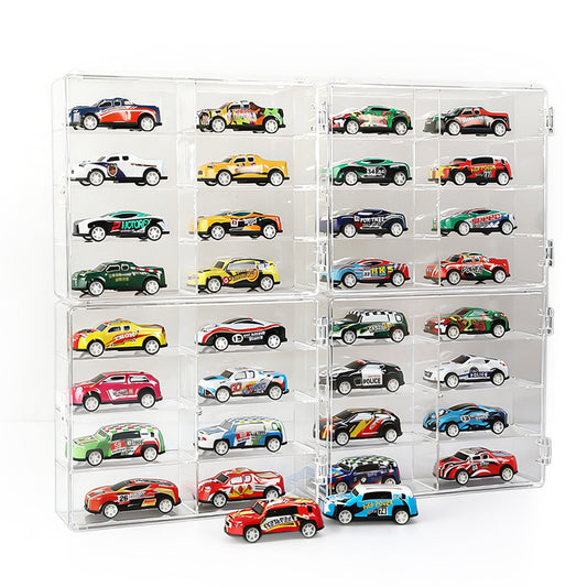 Car Model Display Case Clear Storage Rack for Toy Car Collection