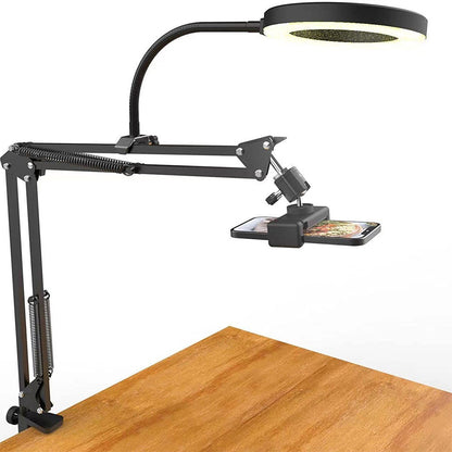 Ring Light Overhead Camera Phone Mount for Video Recording Zoom Meeting