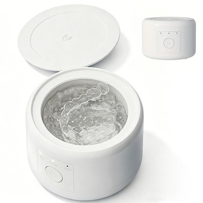 Dental Retainer Cleaner Machine Dentures Cleaner for Night Guards Aligner Jewelry with 180ML Capacity