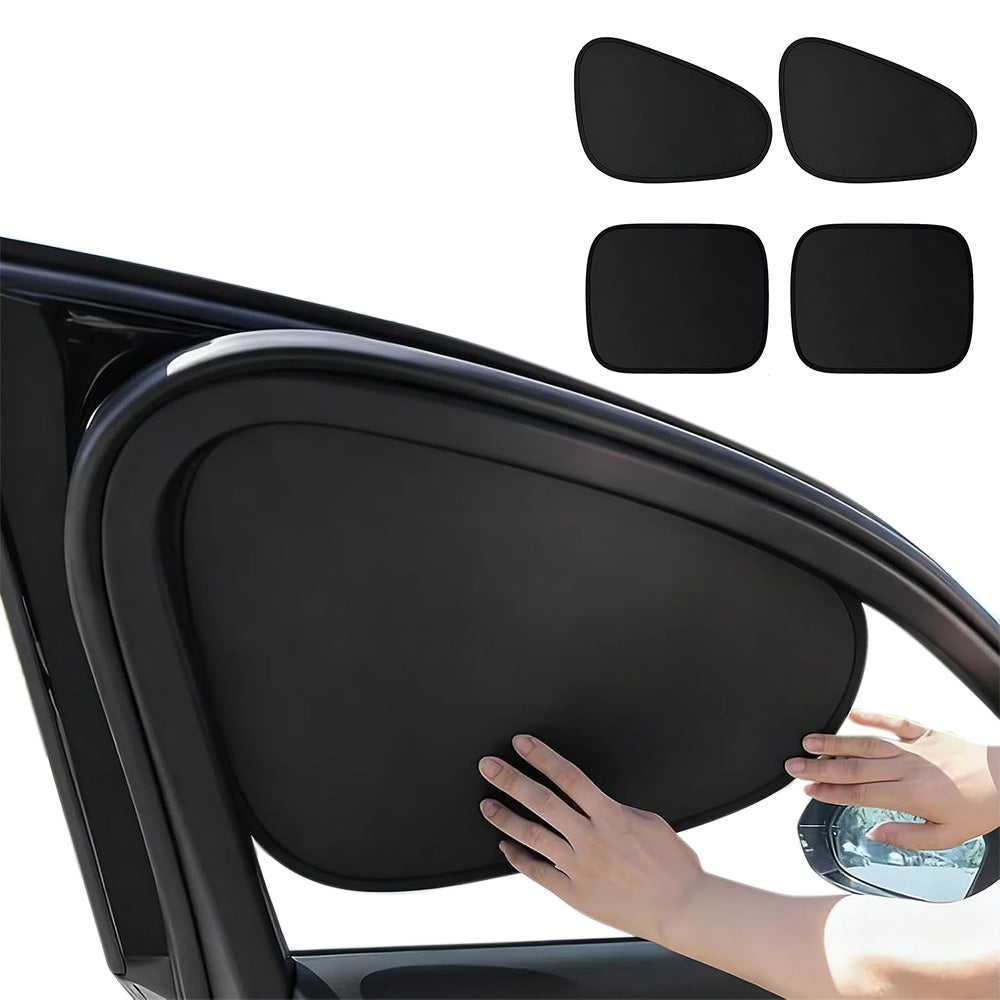 4Pcs Car Window Sun Shades Side and Rear UV Protection Covers
