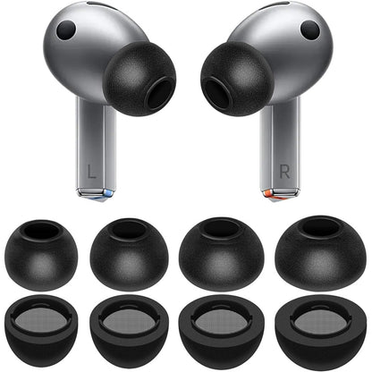 8 Pcs Memory Foam Ear Tips for Samsung Galaxy Buds 4 Pro Black