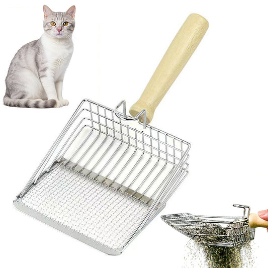 2-in-1 Cat Litter Shovel Large Sifter Scoop for Multi-cat Families