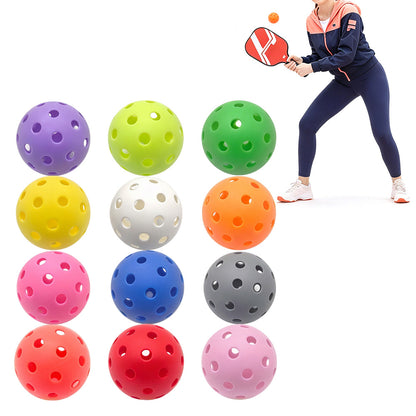 12 Pack Pickleball Balls Durable Hollow Perforated Pickle Balls for Outdoor Indoor Play